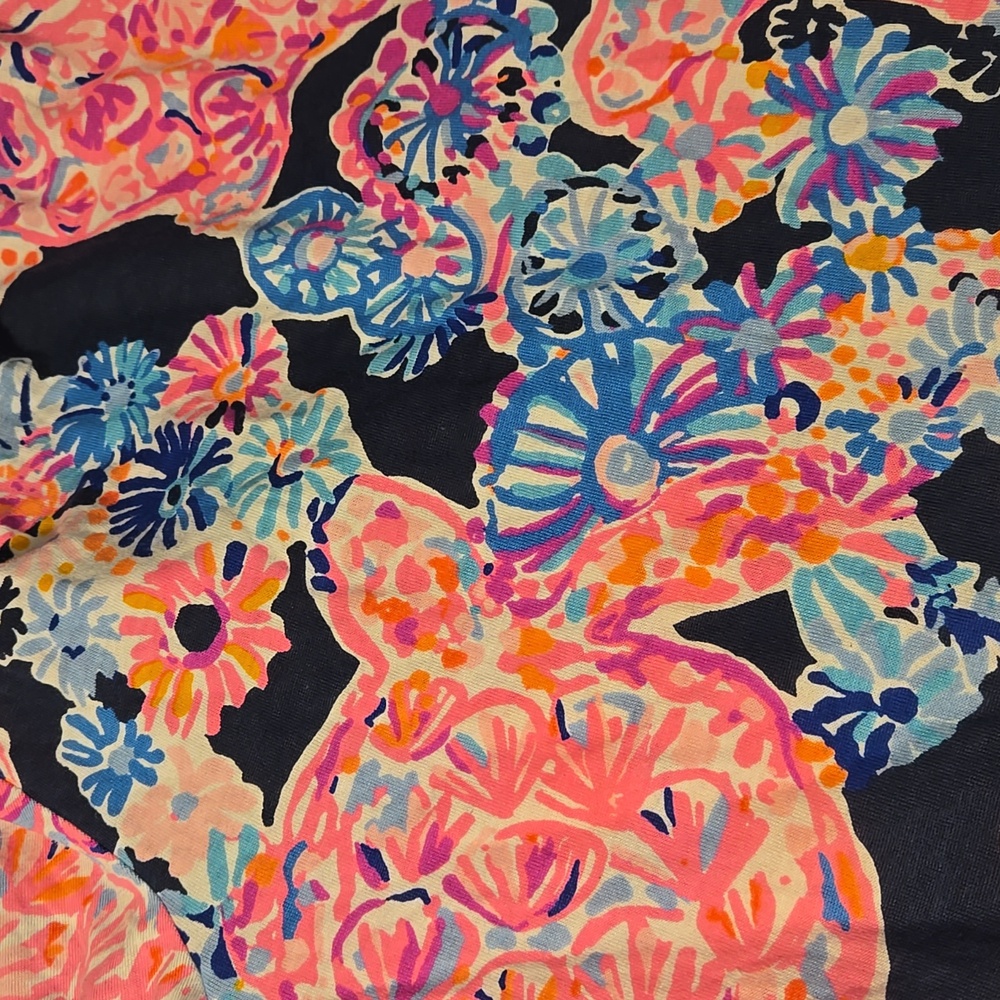 New Lilly Pulitzer Long Sleeve Swing Dress Navy Turtle Amazement S - Picture 6 of 6